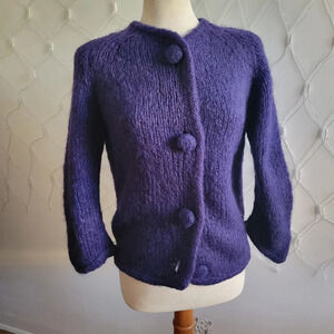 - Vintage Wool Sweater by J.W. Robinson's Royal Blue / Size Medium